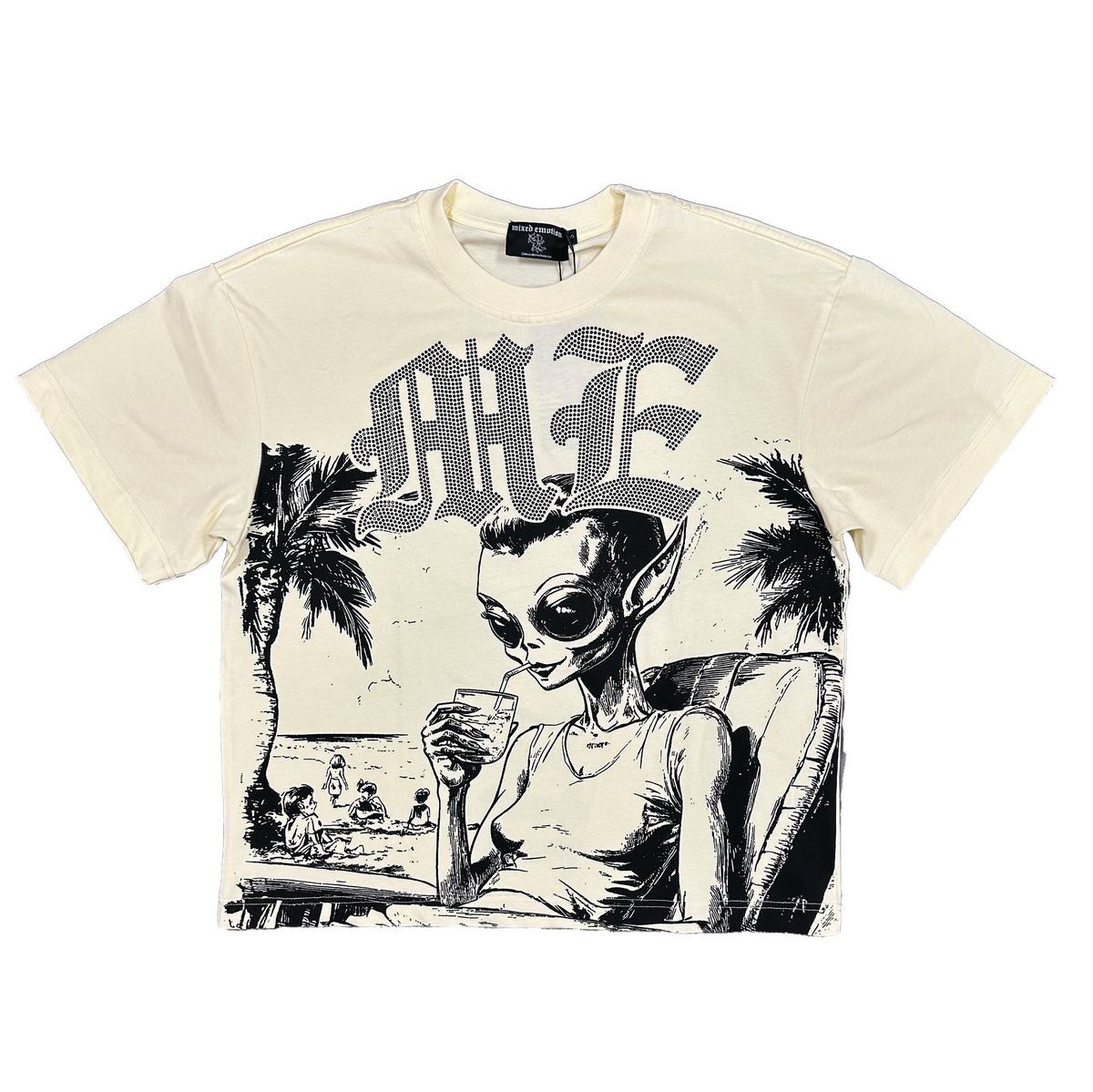Mixed Emotions Beach Rhinestone T-Shirt