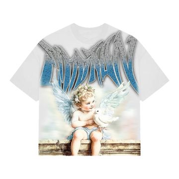 Mixed Emotions 'Dove' Rhinestone Tee