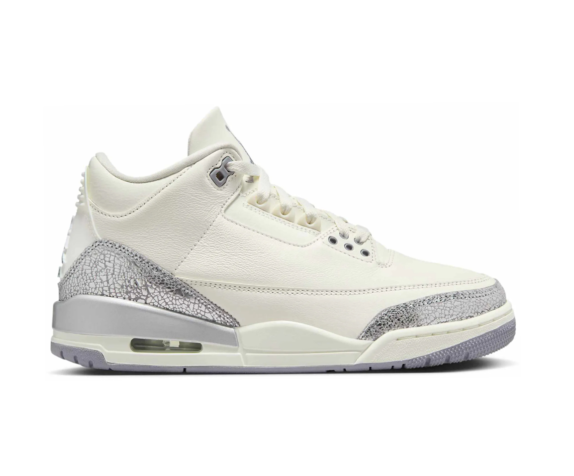 Jordan 3 Retro Sail Cement Grey (Women's)