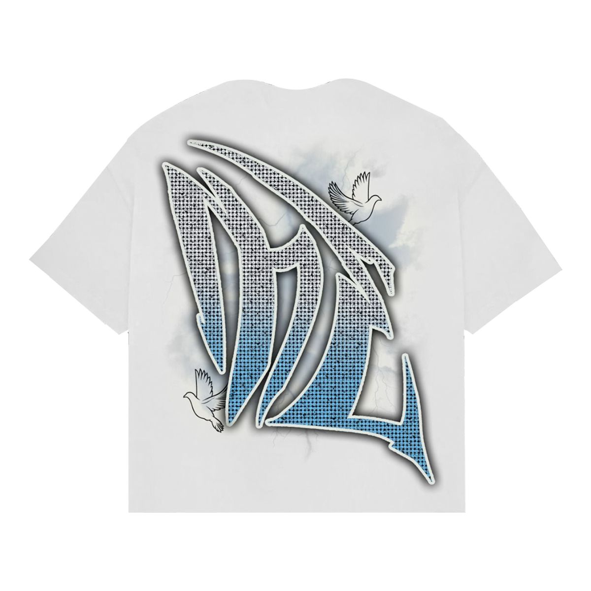 Mixed Emotions 'Dove' Rhinestone Tee