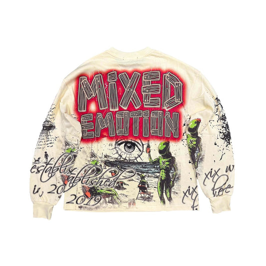 Mixed Emotions 'Art Club' Cream Long Sleeve