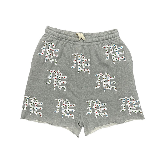 Mixed Emotions Grey “ME” Logo Shorts