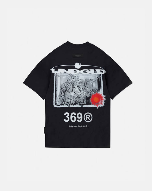Undergold Helios God Of Sun Tshirt (Vintage Black)