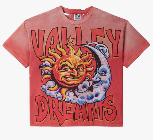 VALE Forever Thrashed Sun Tee Red