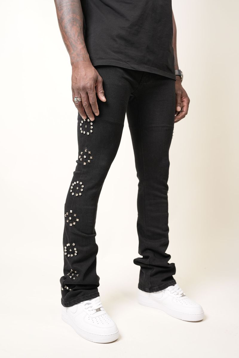 Paper Money Rhinestone Cowboy - Black