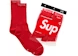 Supreme Hanes Socks Red