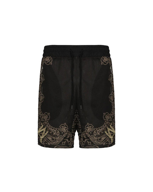 Aurum Black Bandana Shorts