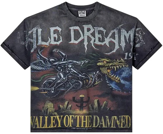 VALE FOREVER Ride The Dragon Tee 'Washed/Black'